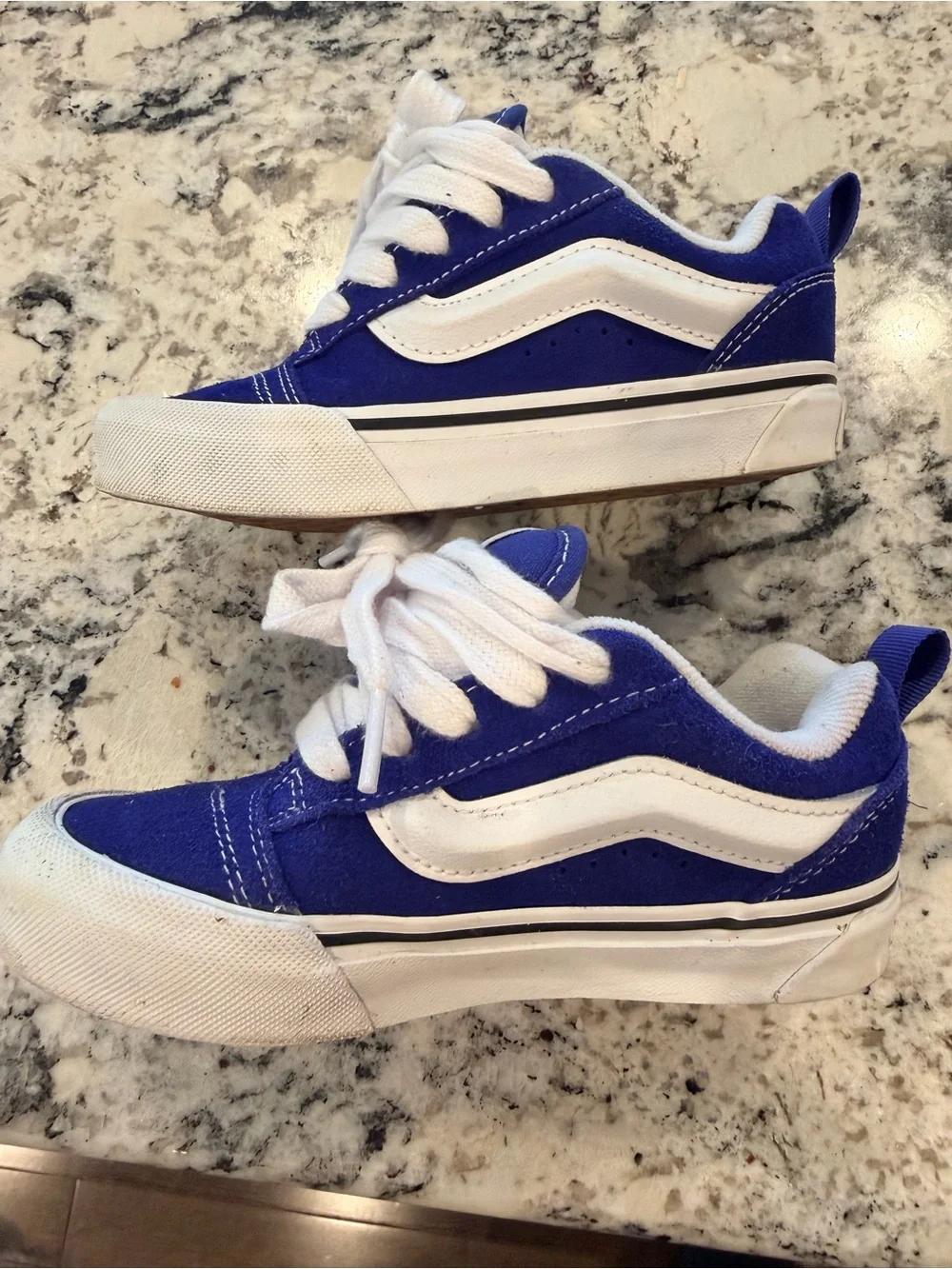 Vans Kids' Royal Blue Knu Skool Skate Shoes